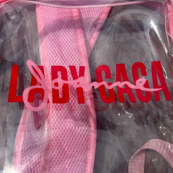 LADY GAGA Joanne 2017 World Tour VIP Transparent PVC Backpack - Picture 5 of 8